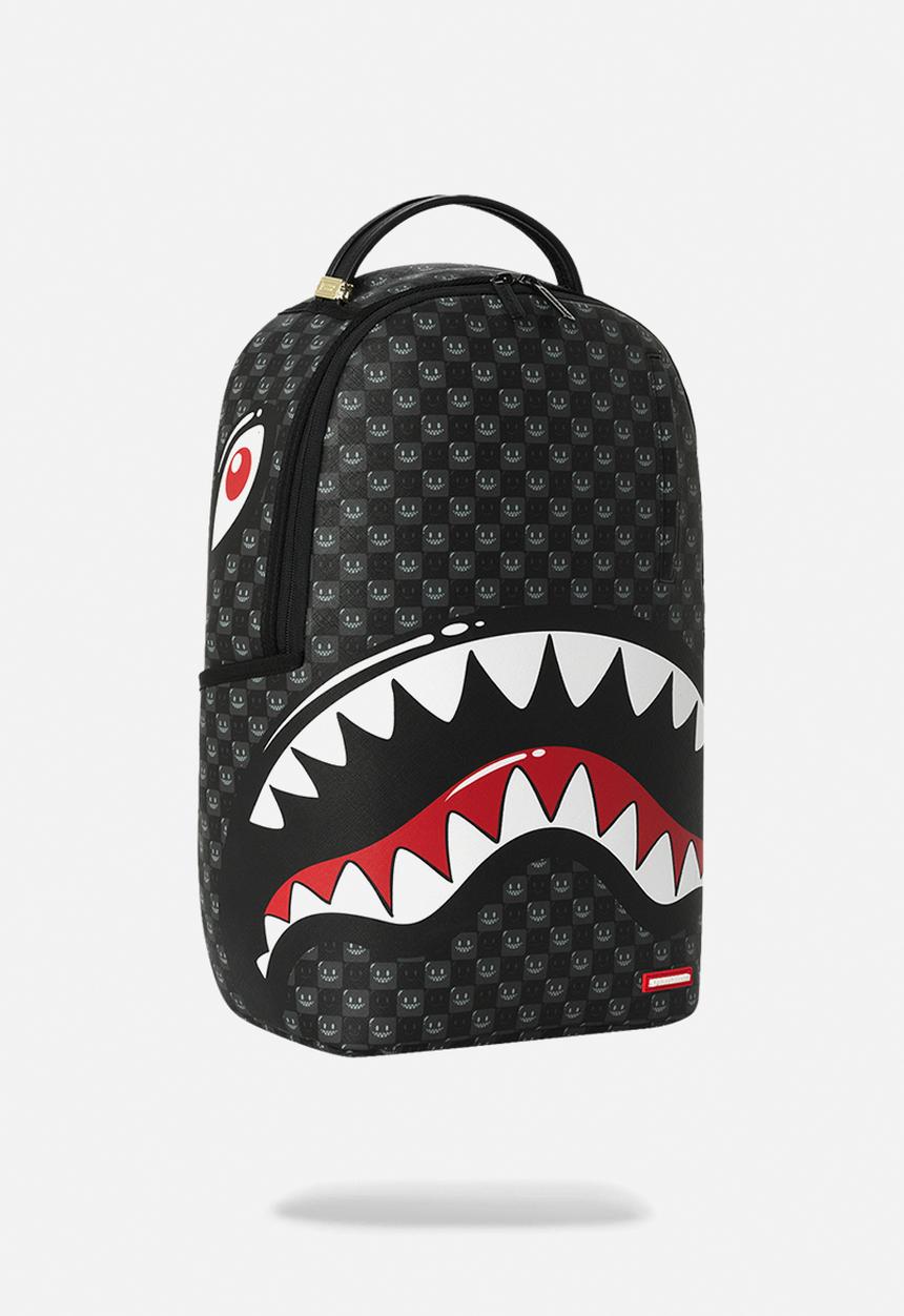 Sprayground - Sharks In Paris Bubbly Black Check Backpack - Black