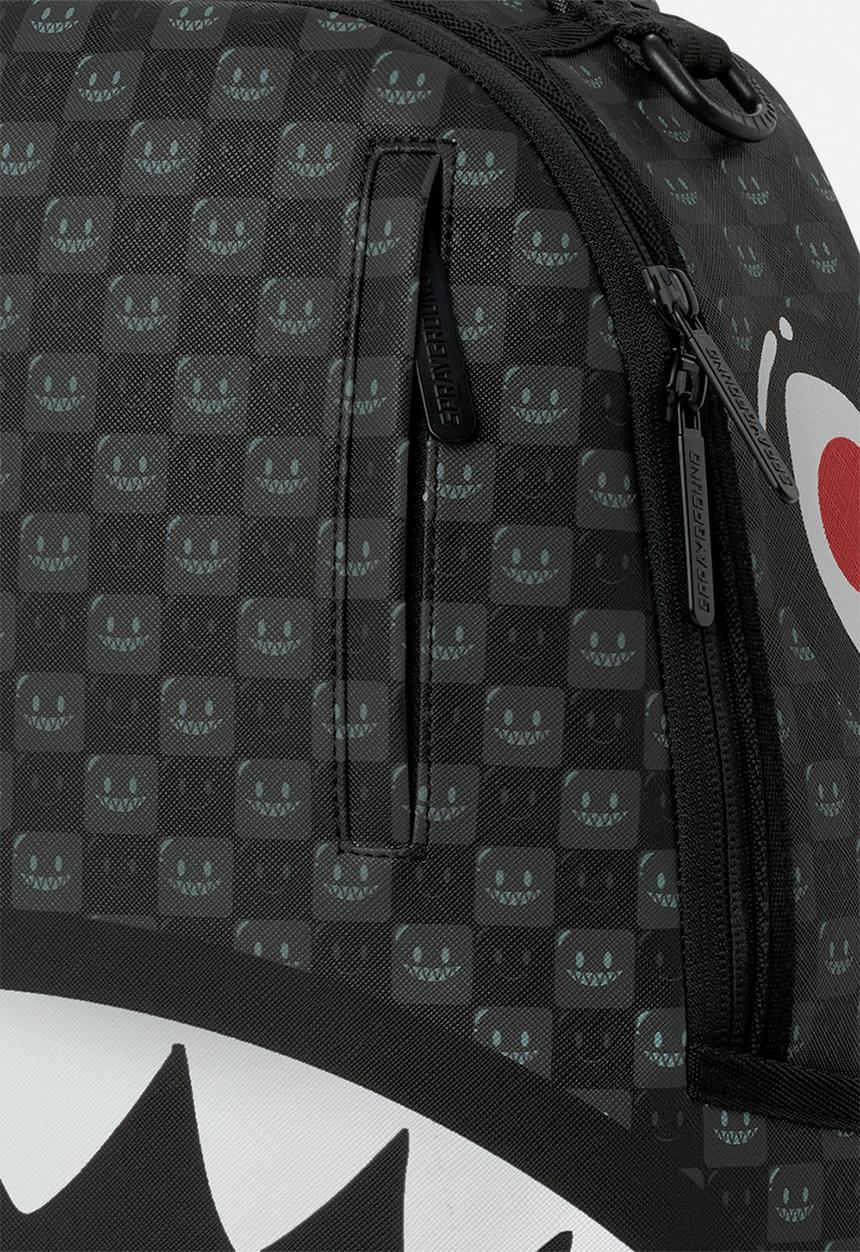 Sprayground - Sharks In Paris Bubbly Black Check Backpack - Black