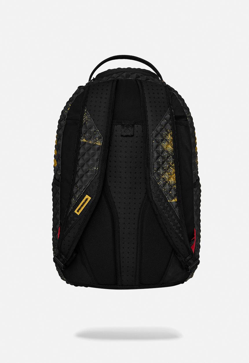 Sprayground - Pyramid Stencil Shark Backpack - Black/Yellow