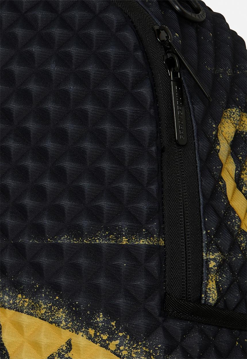 Sprayground - Pyramid Stencil Shark Backpack - Black/Yellow