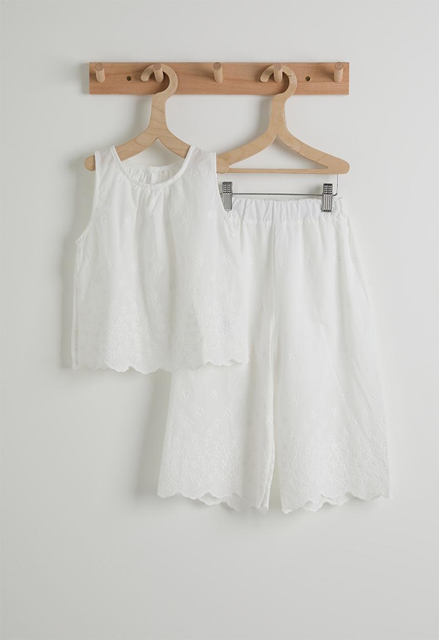 Pop Candy - Top and pants - white