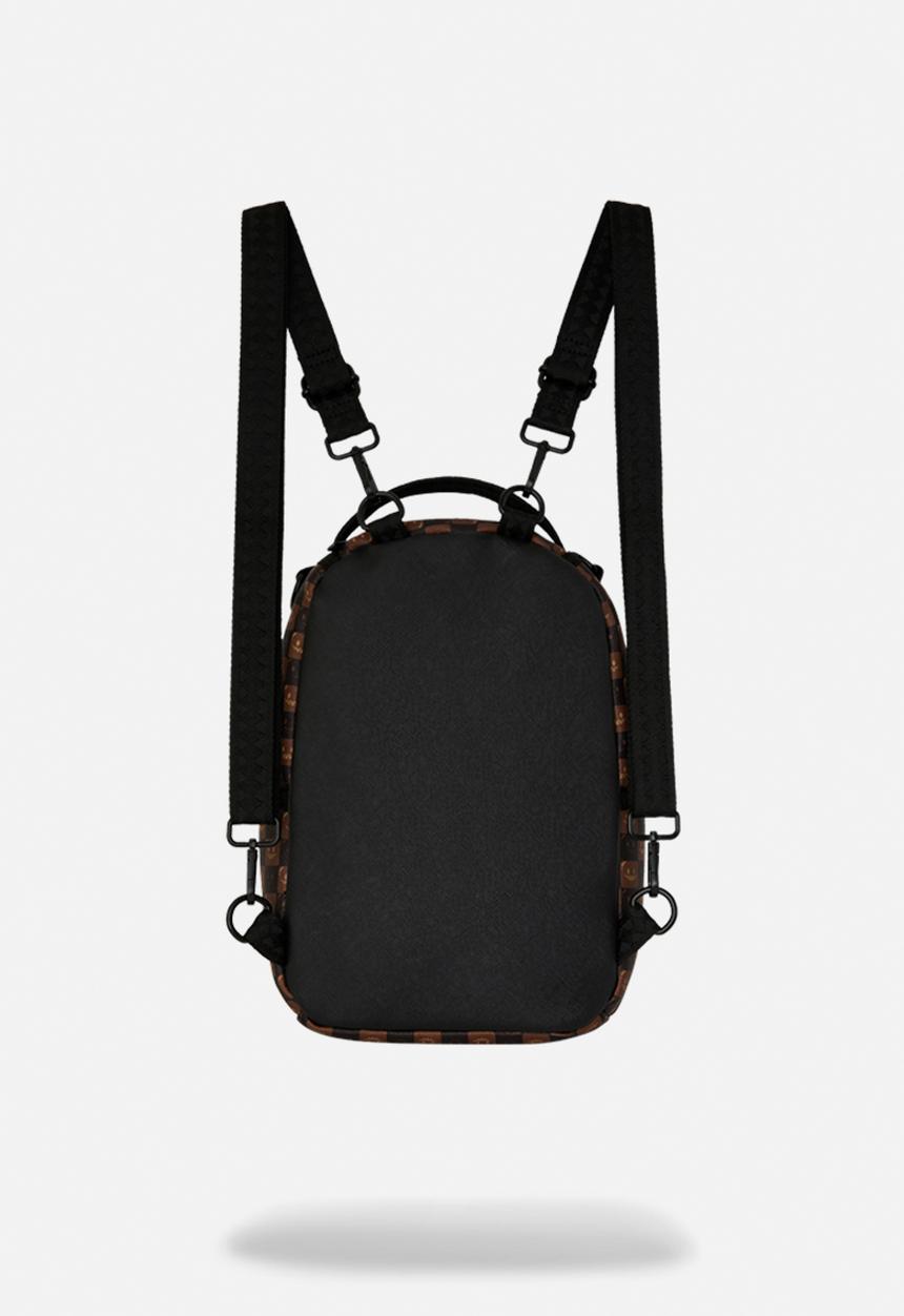 Sprayground - Sharks In Paris Bubble Brown Check Mini Back - Brown
