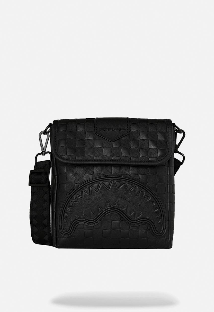 Sprayground - Raised Check Messenger Sling - Black