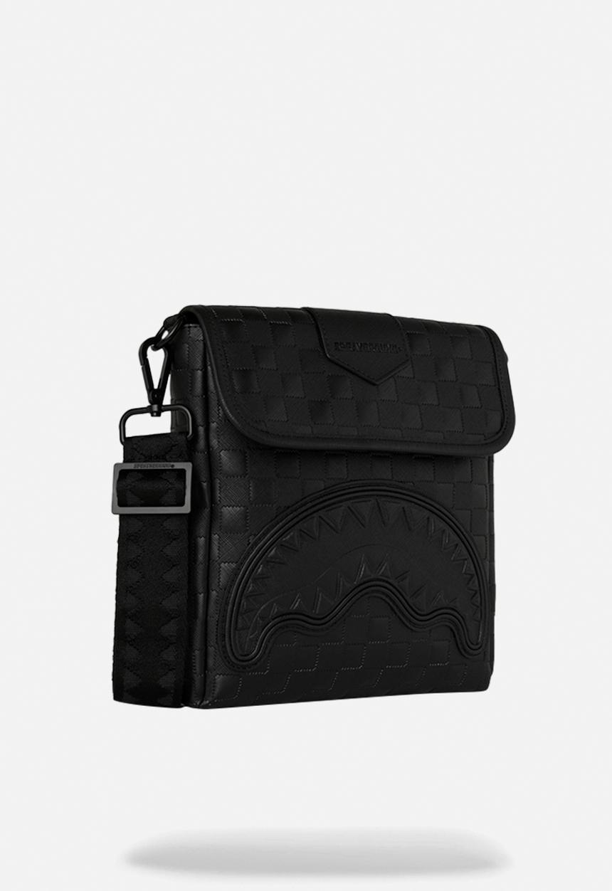 Sprayground - Raised Check Messenger Sling - Black