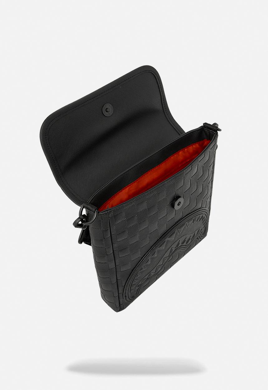 Sprayground - Raised Check Messenger Sling - Black