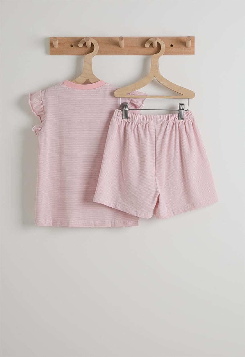 Pop Candy - Unicorn graphic tee & shorts - dusty pink