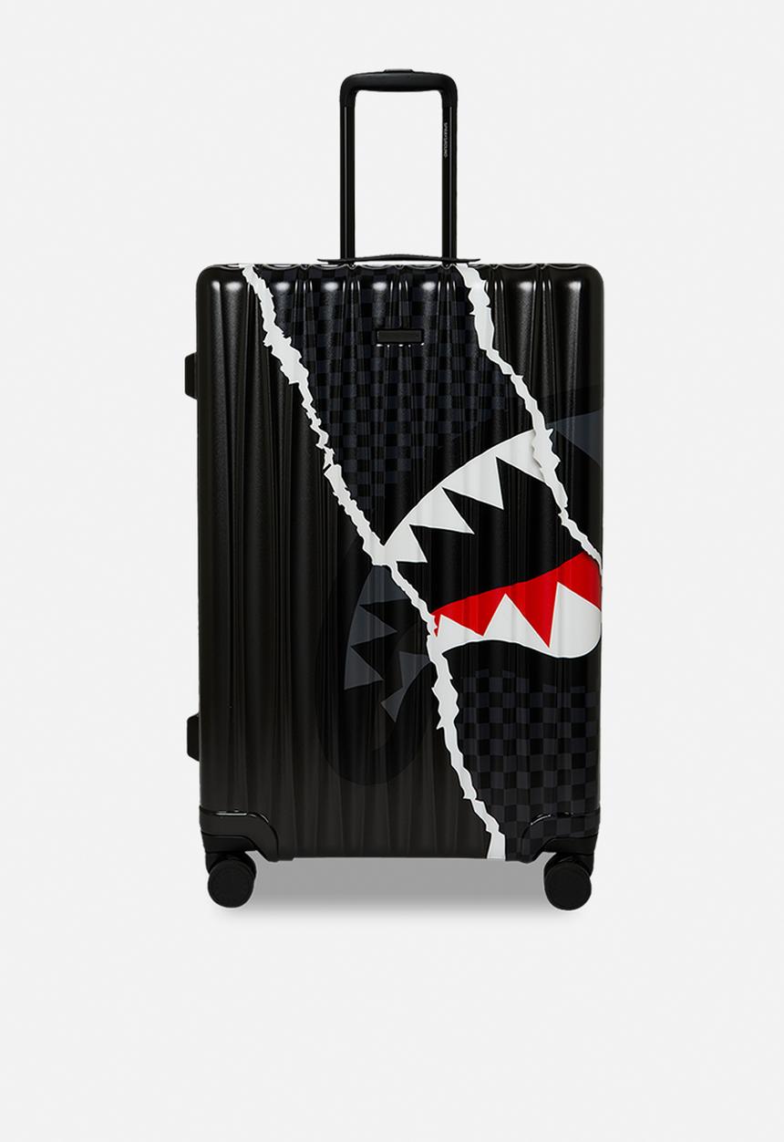 Sprayground - Center Rip Grey Check 29.7" Full-Size Luggage