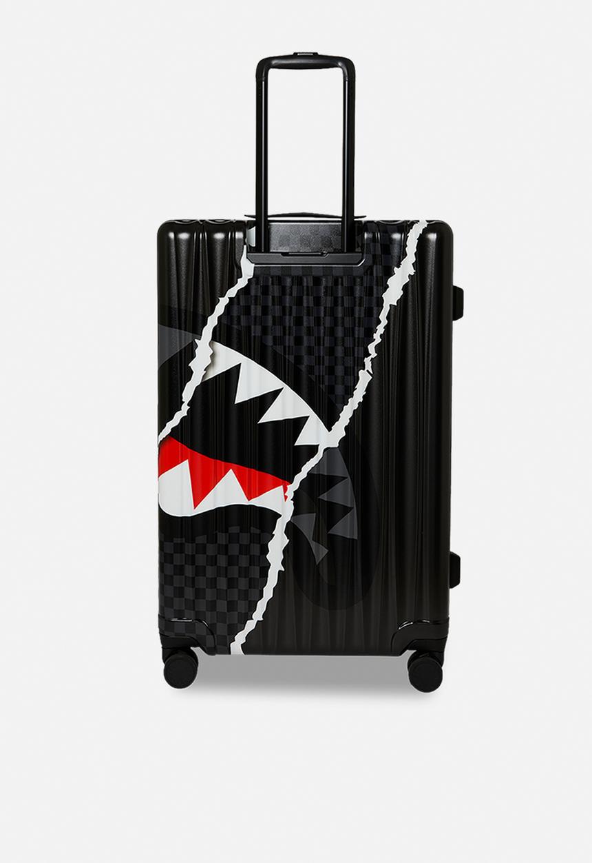 Sprayground - Center Rip Grey Check 29.7" Full-Size Luggage