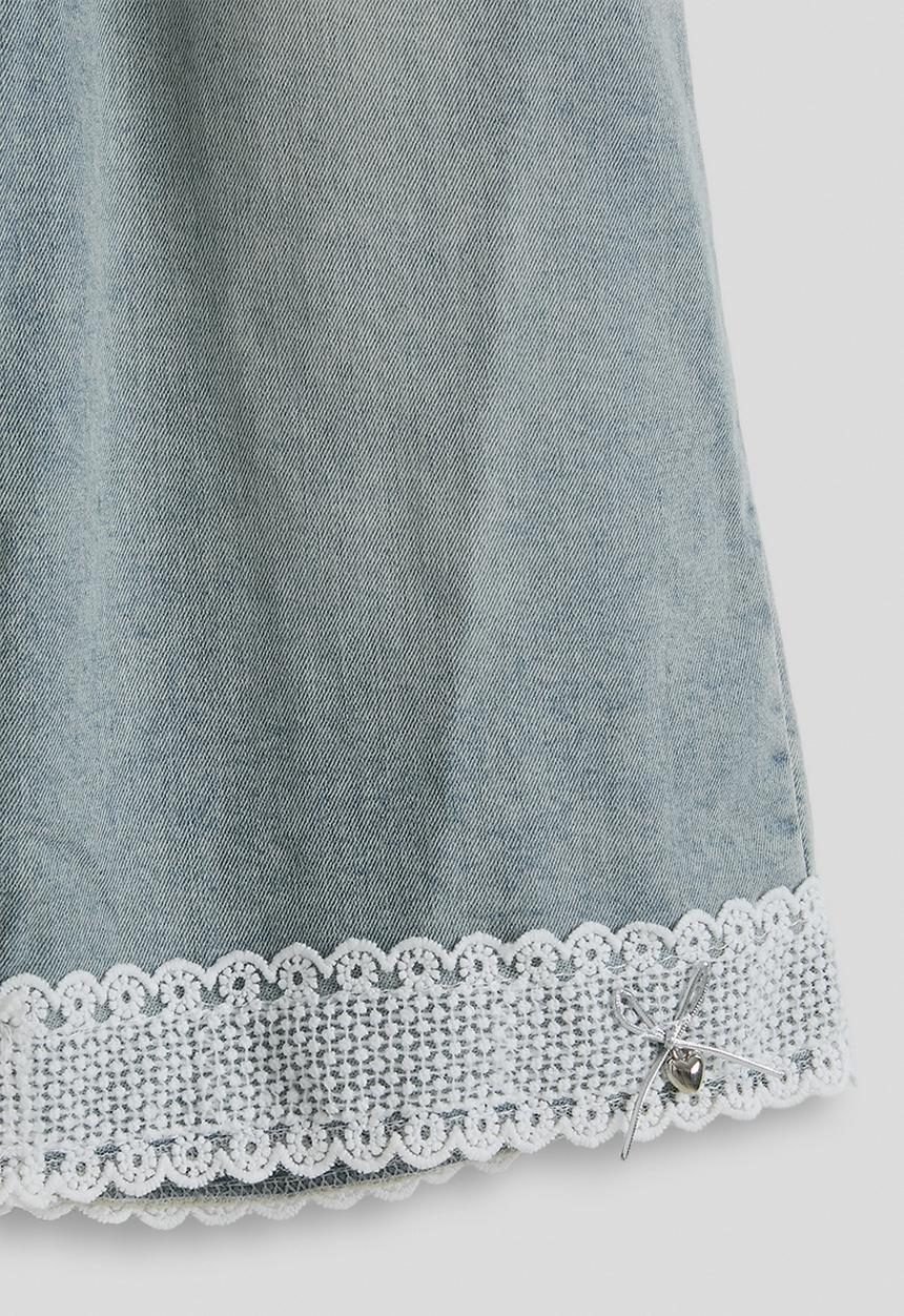 Pop Candy - Top and jeans - white & blue