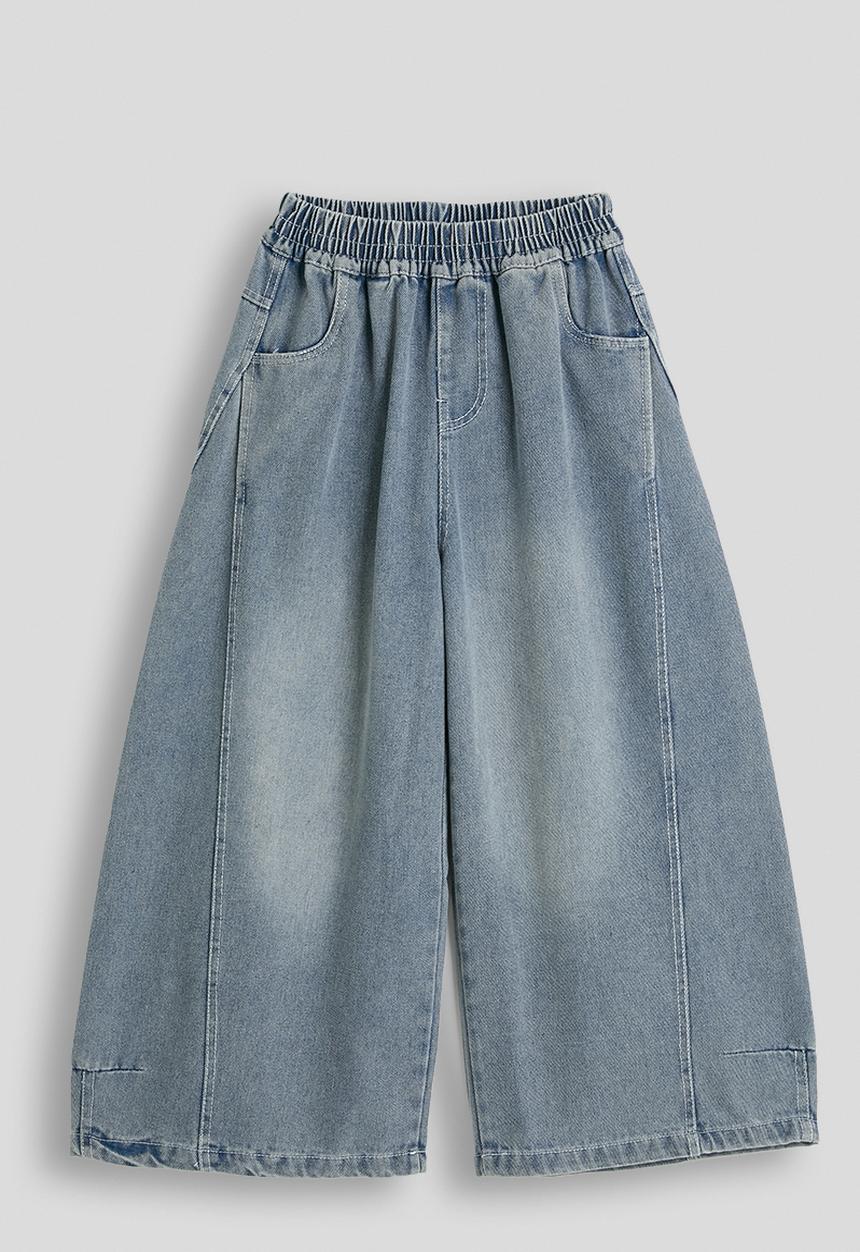Pop Candy - Wide leg jeans - light navy