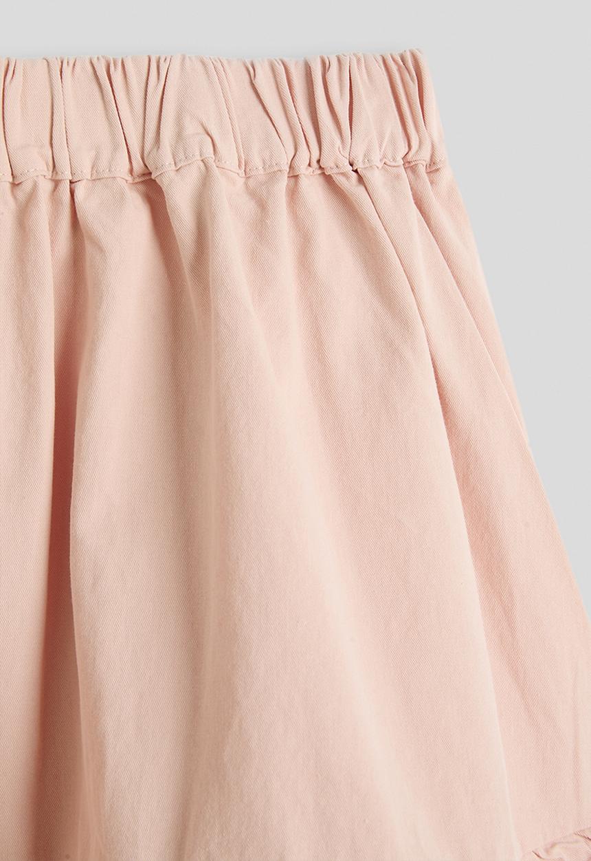 Pop Candy - Tiered ruffle midi skirt - pink