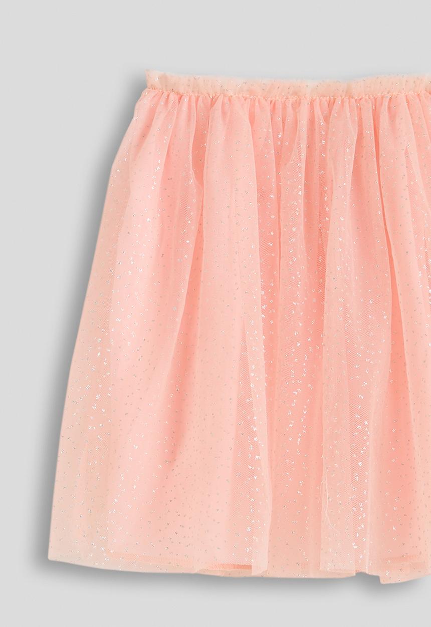 Pop Candy - Tulle skirt party dress - white/peach