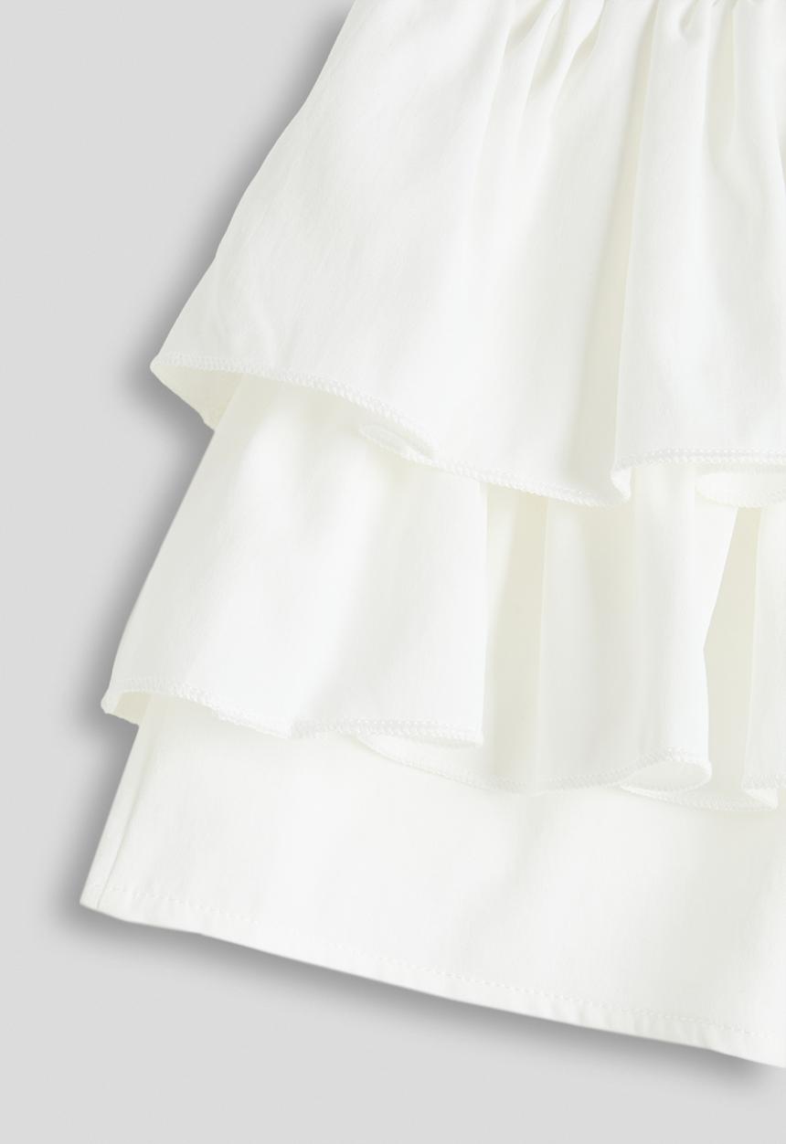 Pop Candy - Tiered mini skirt - white
