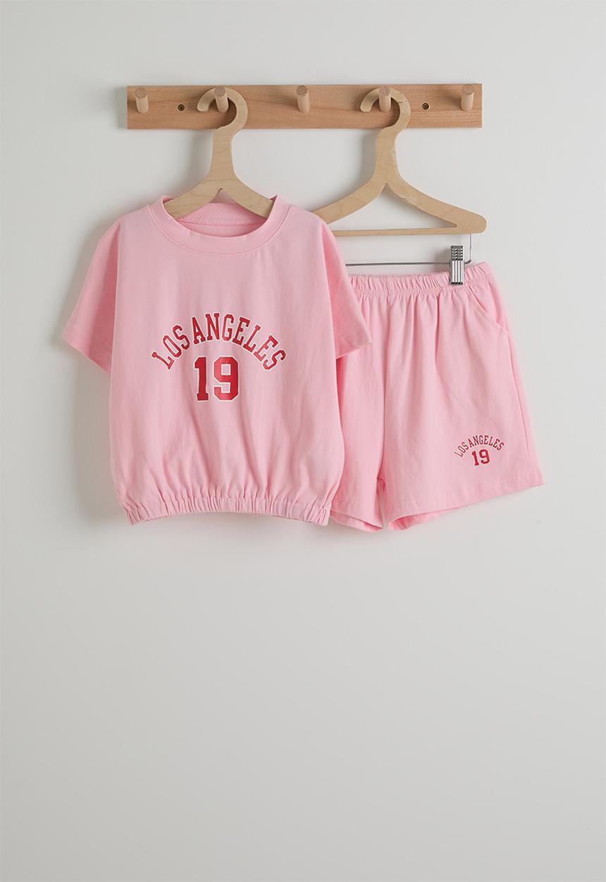 Pop Candy - Tee & shorts - pink