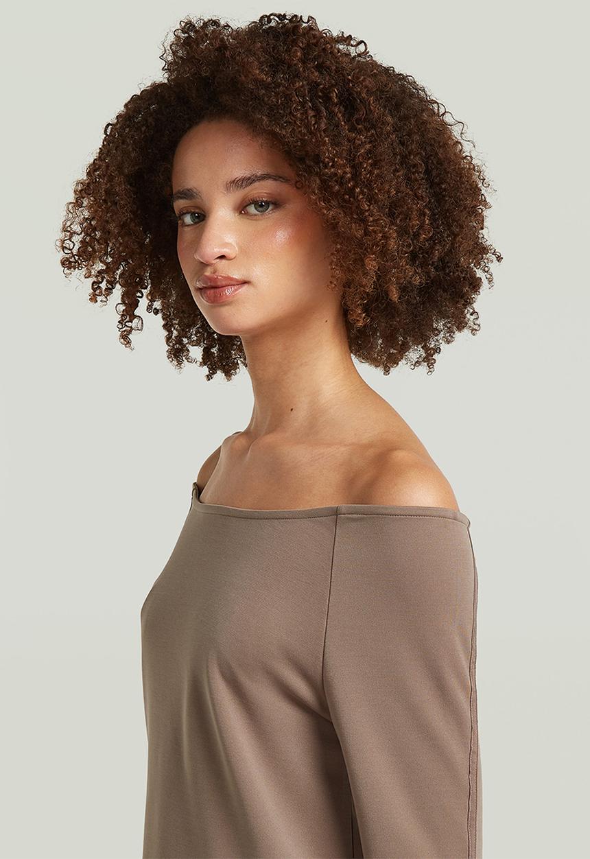 G-STAR - Flowy open neck t l\s wmn - fossil