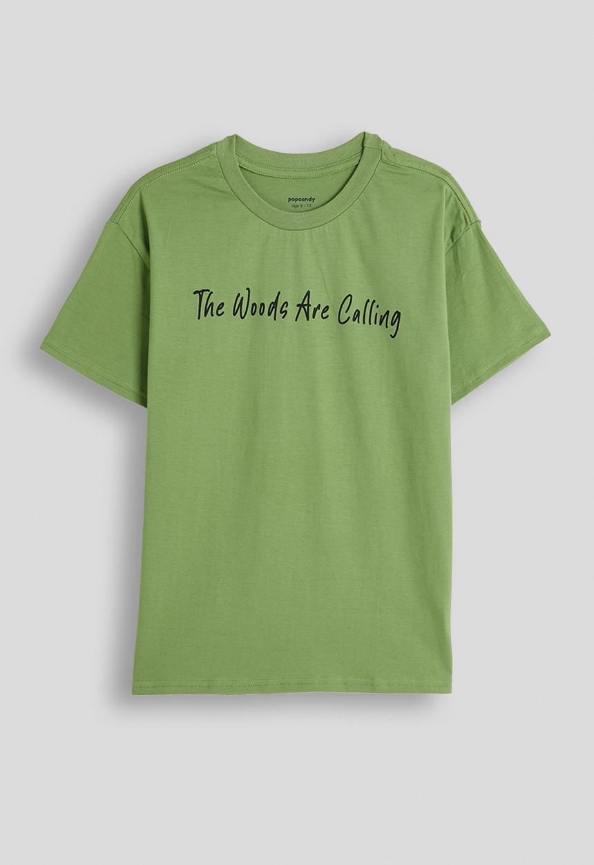Pop Candy - Tween boys drop shoulder tee - sage