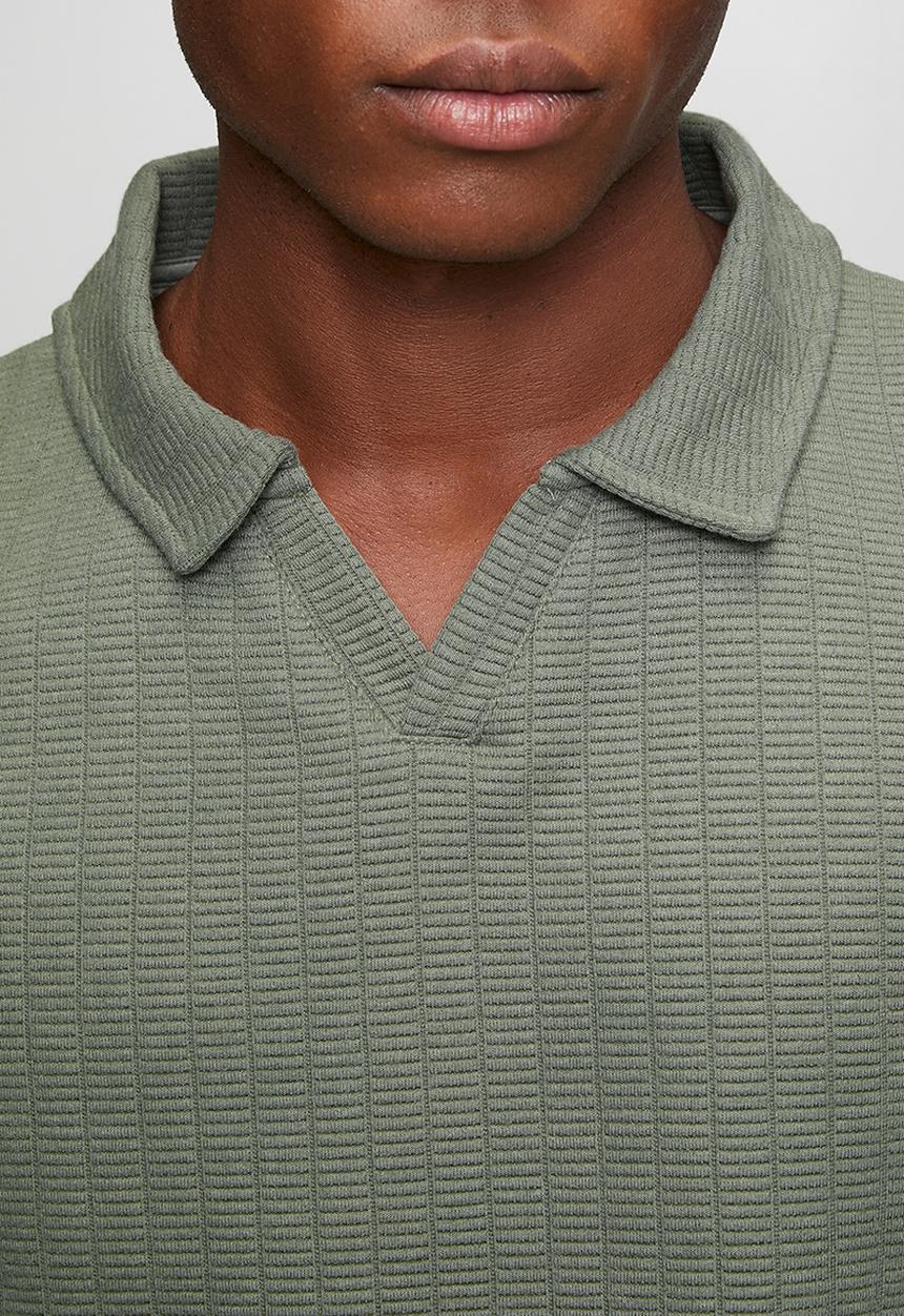 Brave Soul - COLLARED NECK GOLFER - WASHED SAGE