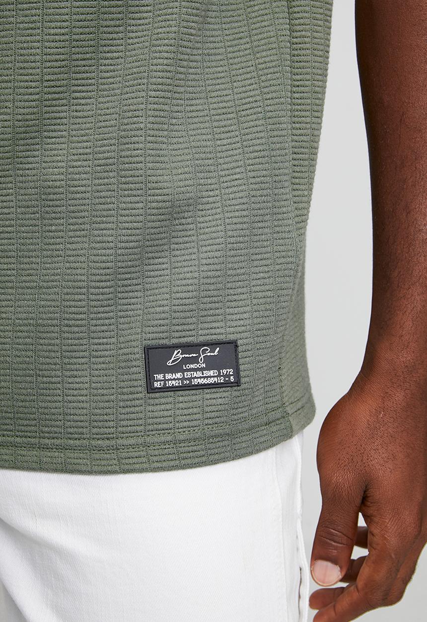 Brave Soul - COLLARED NECK GOLFER - WASHED SAGE