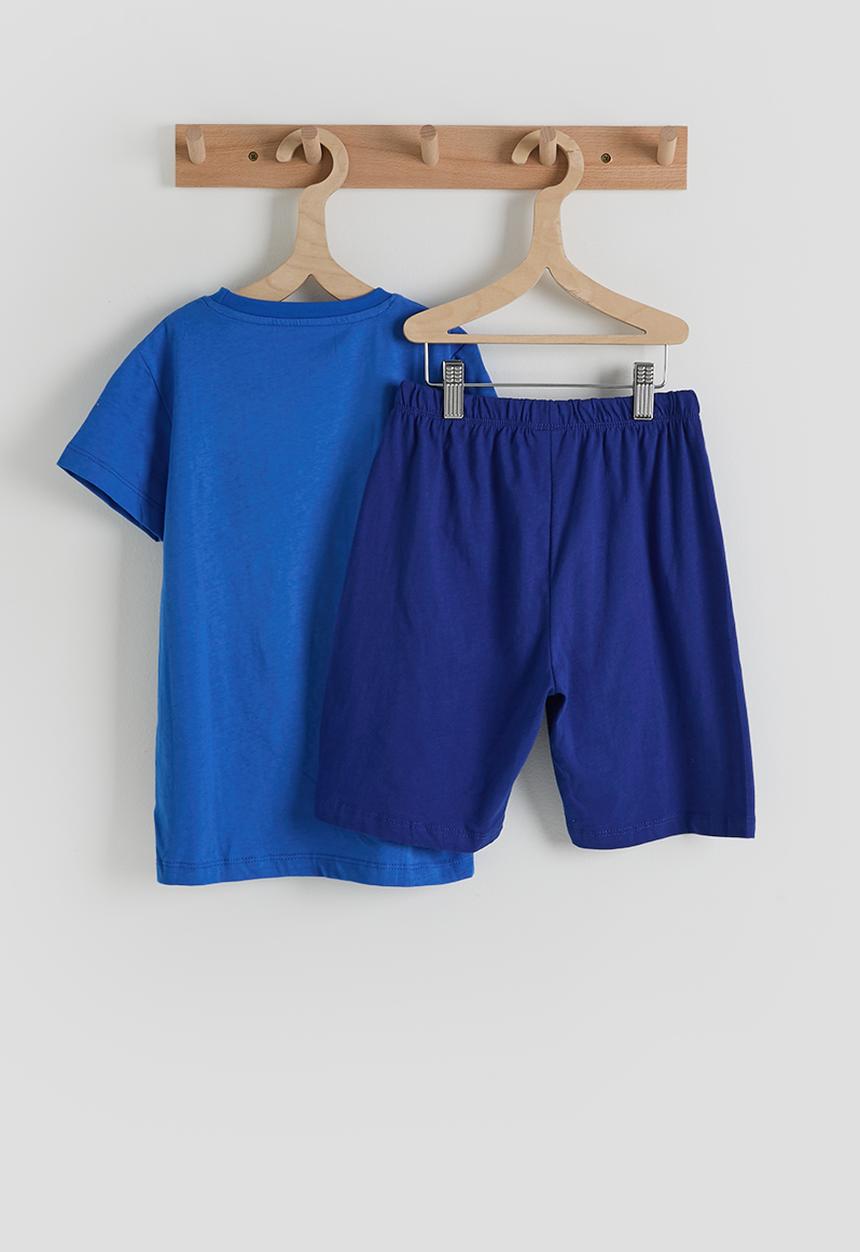 Pop Candy - Tee & shorts - blue & dark blue