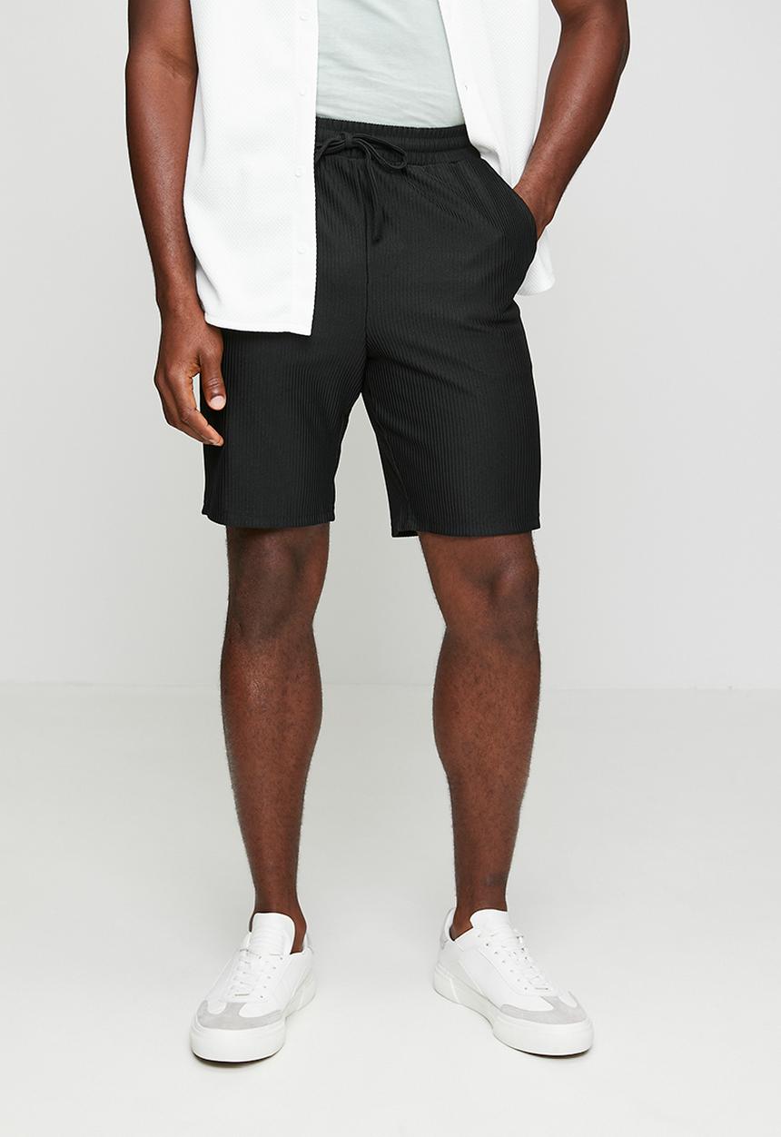Brave Soul - SHORTS WITH SIDE ENTRY POCKETS - JET BLACK