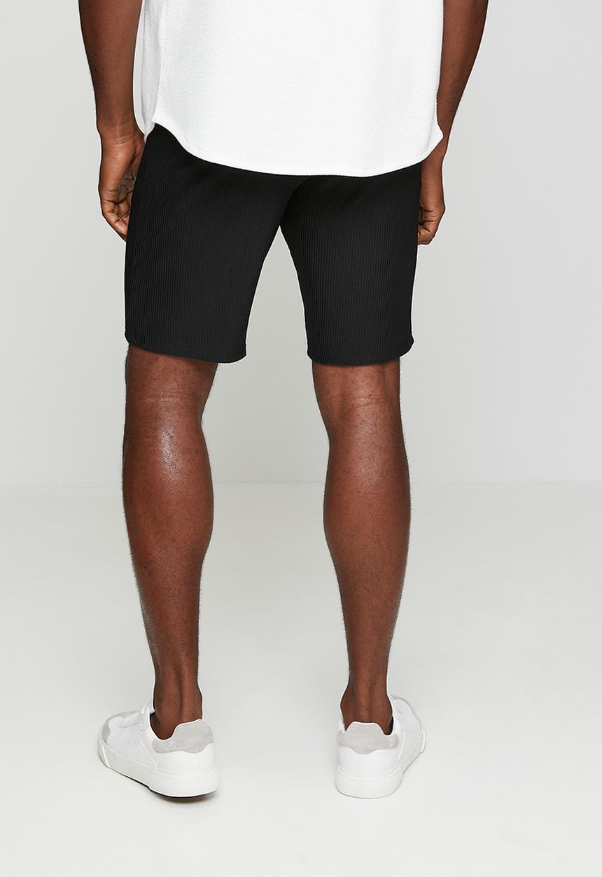 Brave Soul - SHORTS WITH SIDE ENTRY POCKETS - JET BLACK