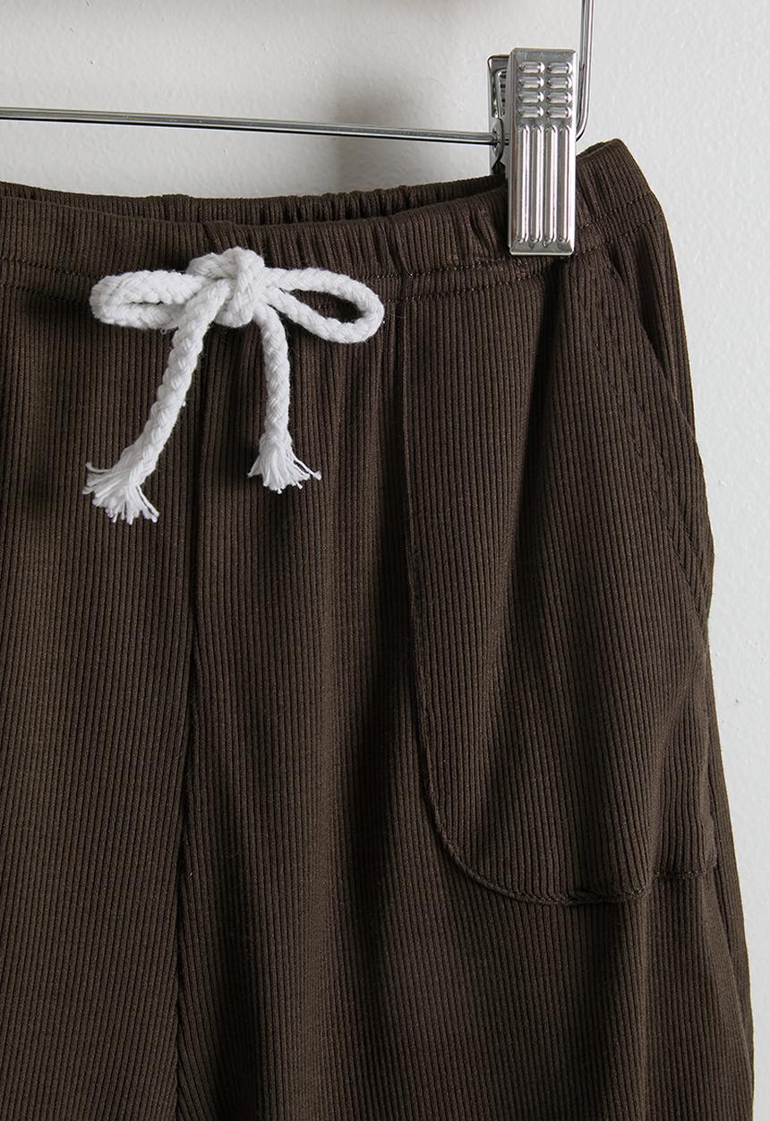 Pop Candy - Tee & shorts - coffee
