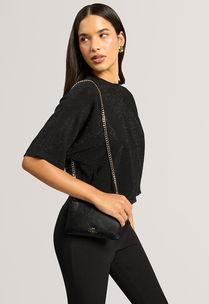 Ted Baker - Aleea: Crossbody Mini Pouch - Black