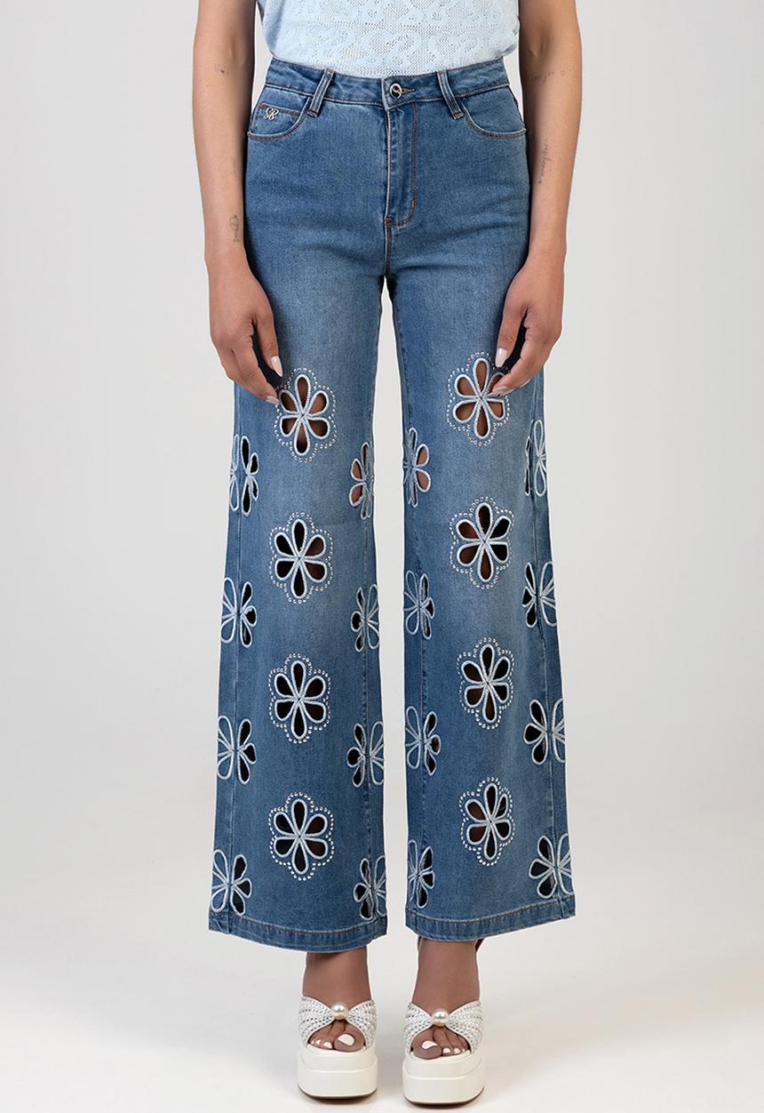 SISSY BOY - Belen Wide Leg Jeans - Medium Vintage