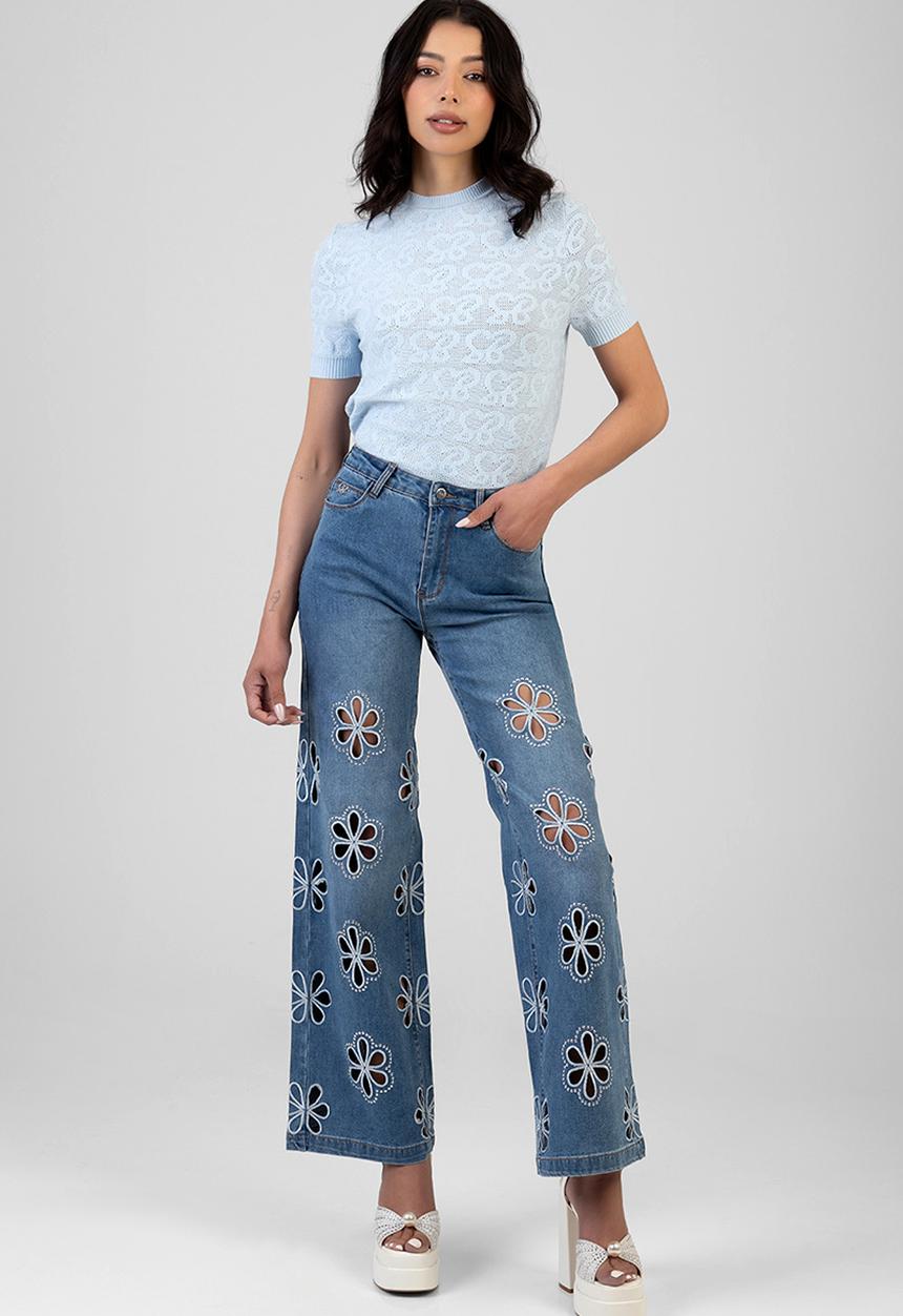 SISSY BOY - Belen Wide Leg Jeans - Medium Vintage