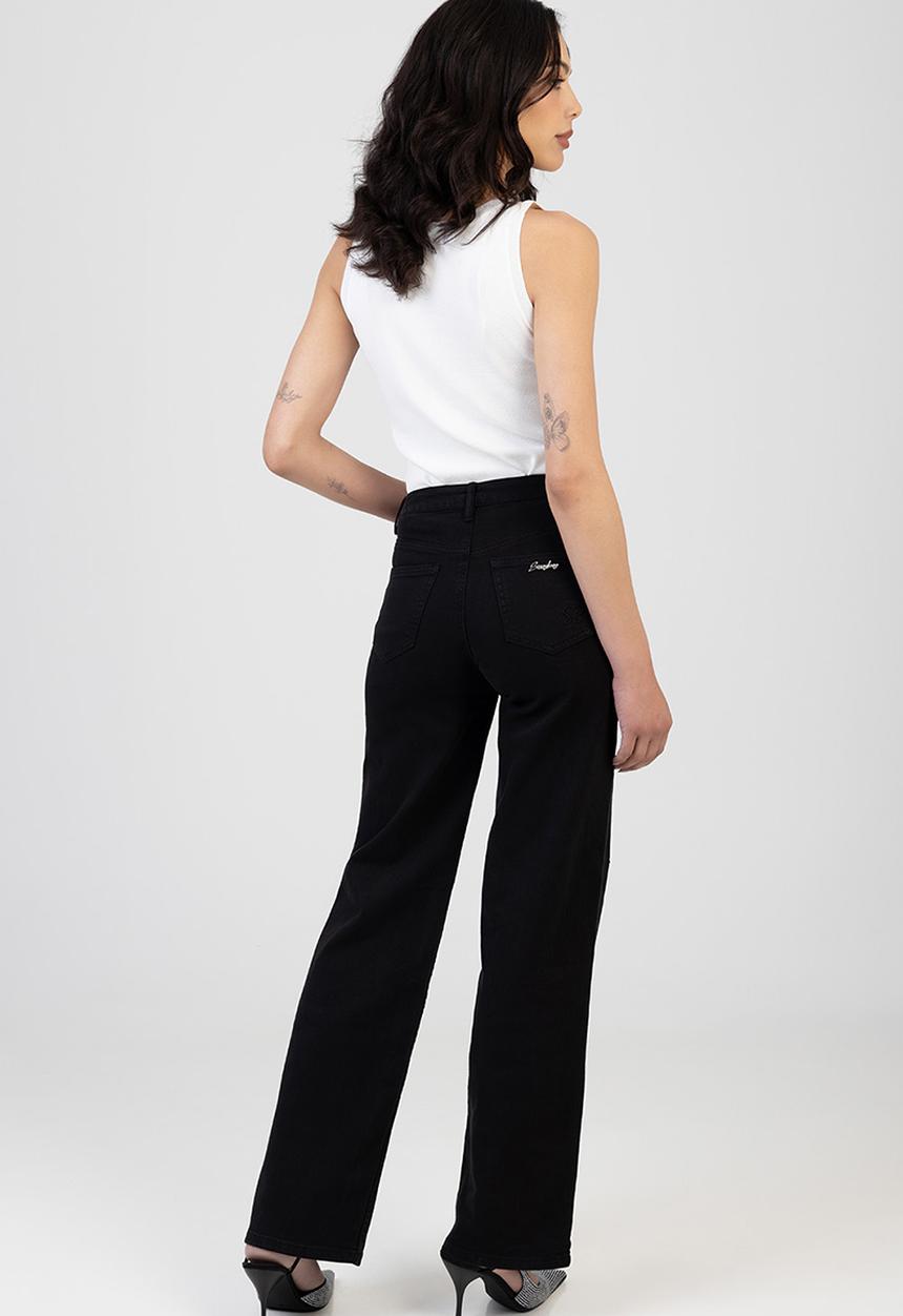 SISSY BOY - Nollene Wide Leg Jeans - Black