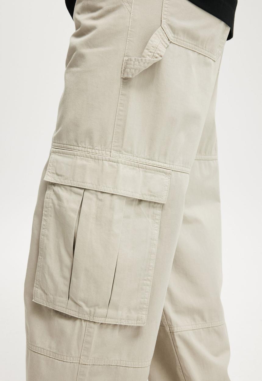 Cotton On - Super Baggy Cargo Pant-Dark Brown Camo