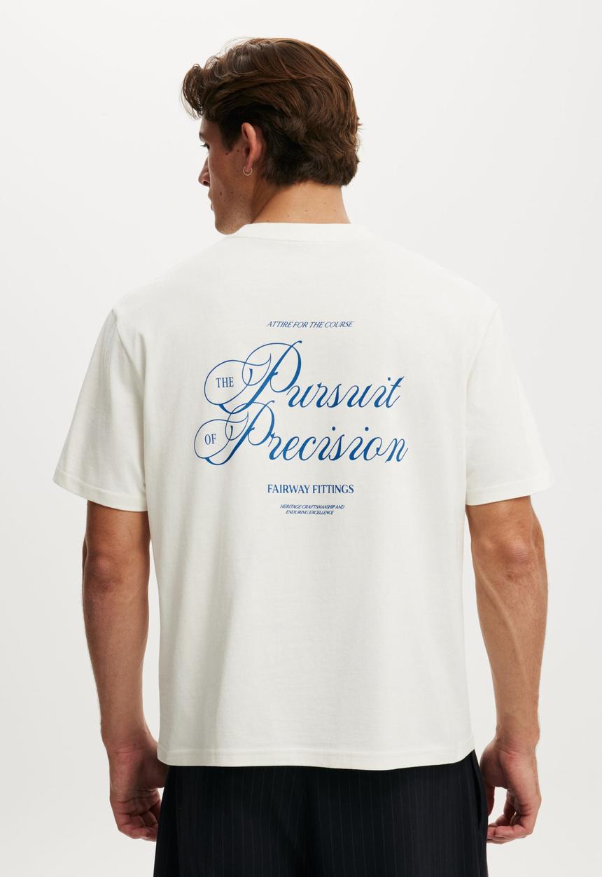 Cotton On - Everyday Fit Graphic T-Shirt-Vintage White / Pursuit