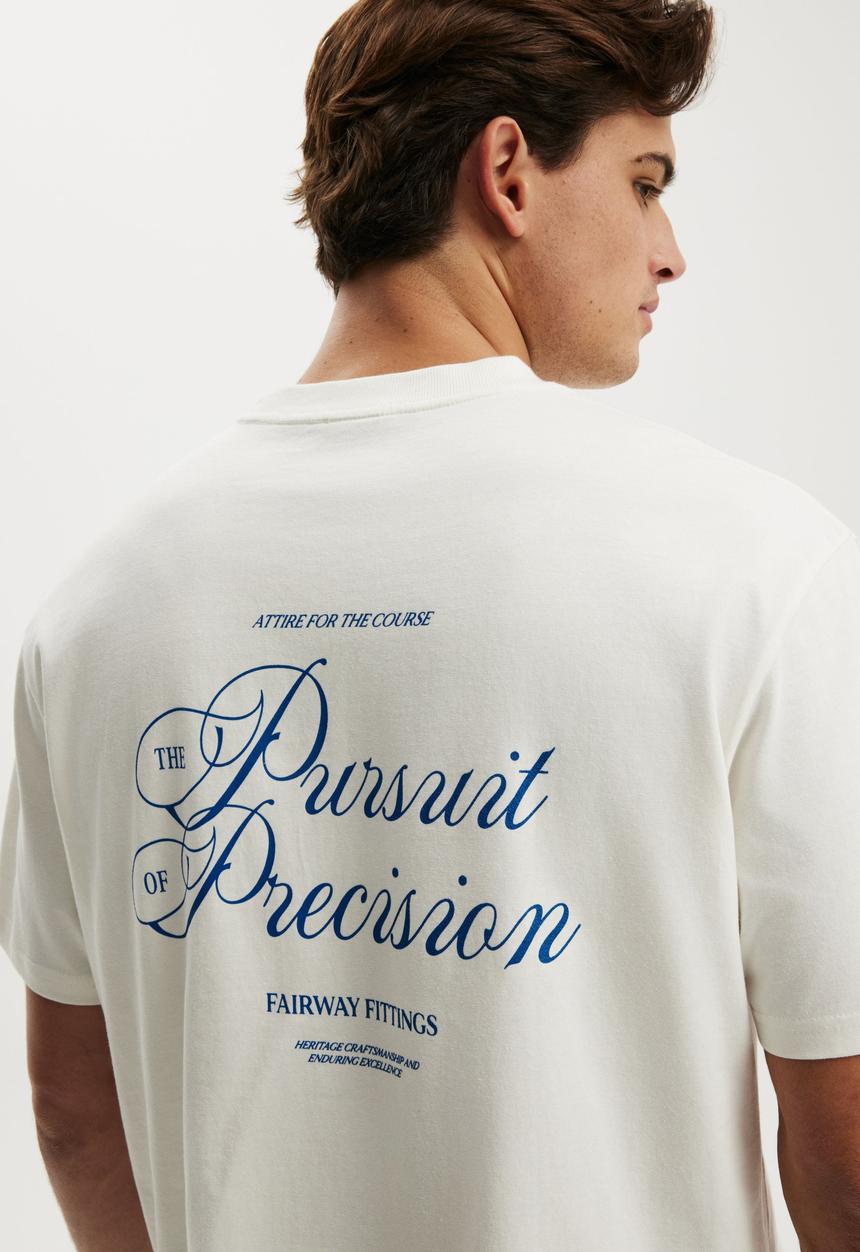 Cotton On - Everyday Fit Graphic T-Shirt-Vintage White / Pursuit