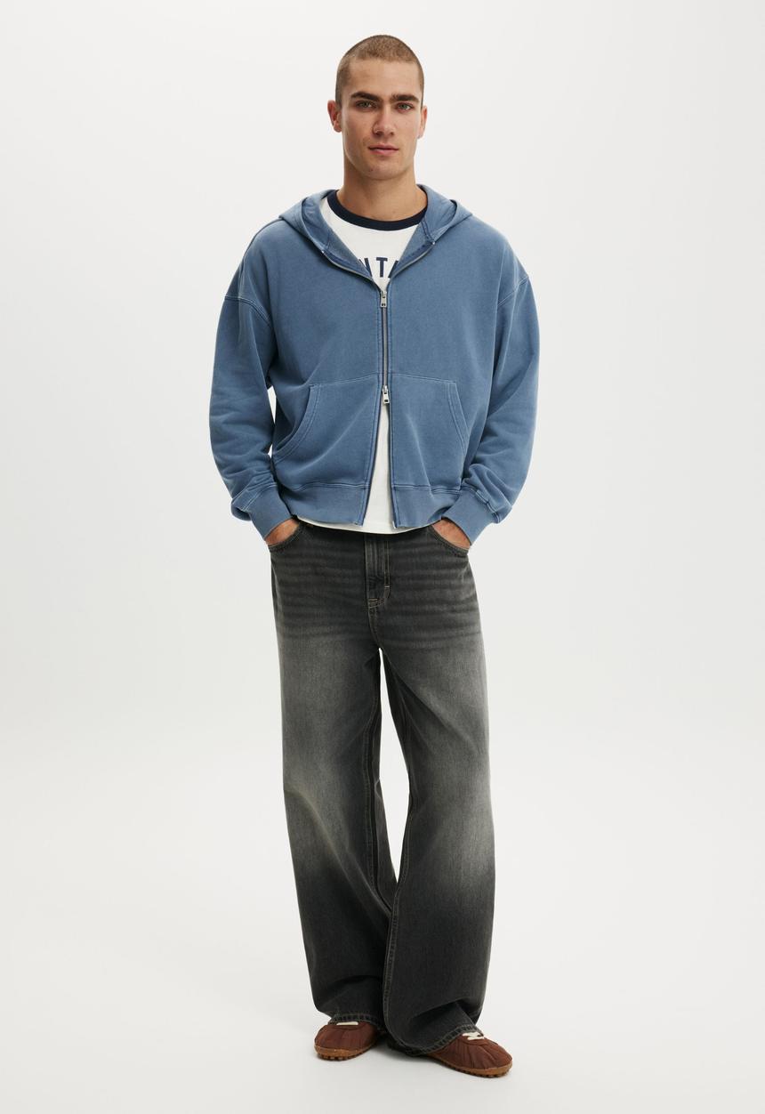 Cotton On - Relaxed baggy jean - rocky washed black