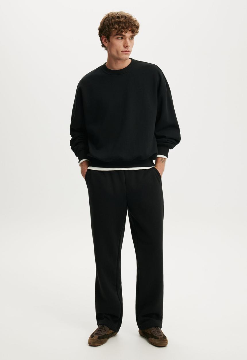 Cotton On - Baggy Track Pant - Black