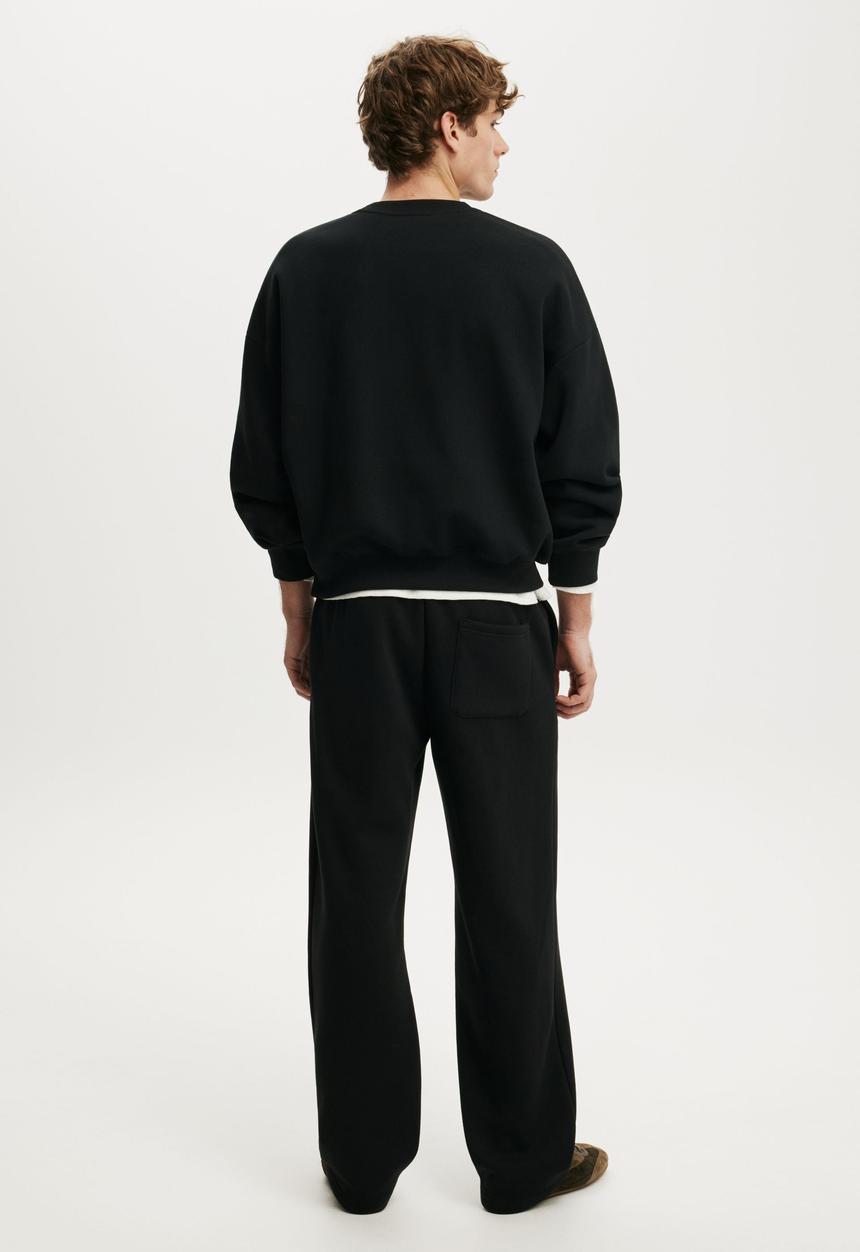 Cotton On - Baggy Track Pant - Black