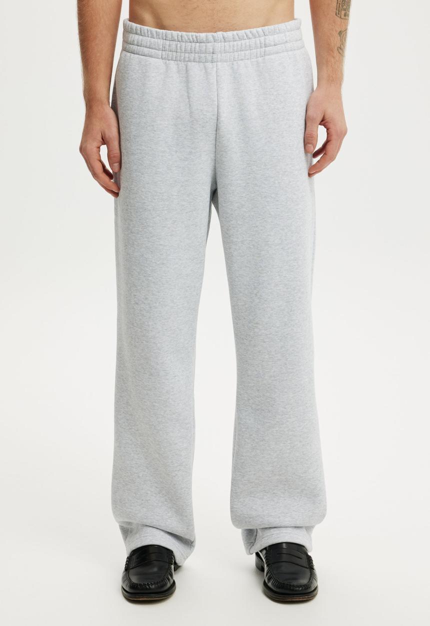 Cotton On - Baggy Track Pant - Grey Marle
