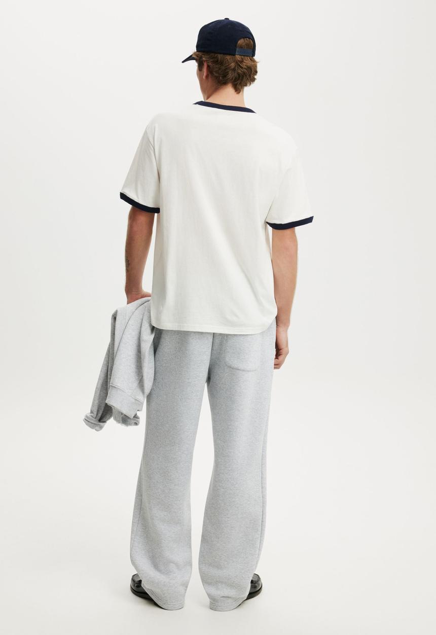 Cotton On - Baggy Track Pant - Grey Marle