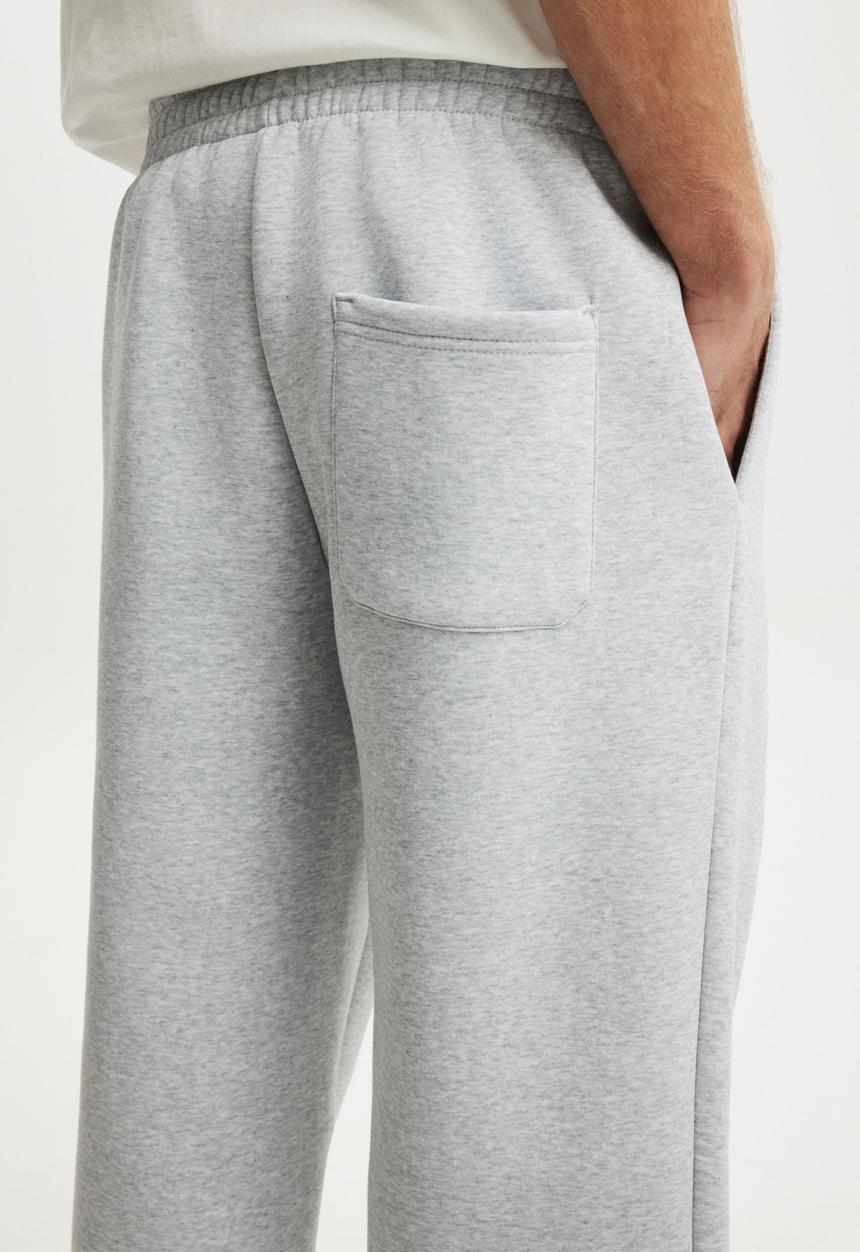 Cotton On - Baggy Track Pant - Grey Marle