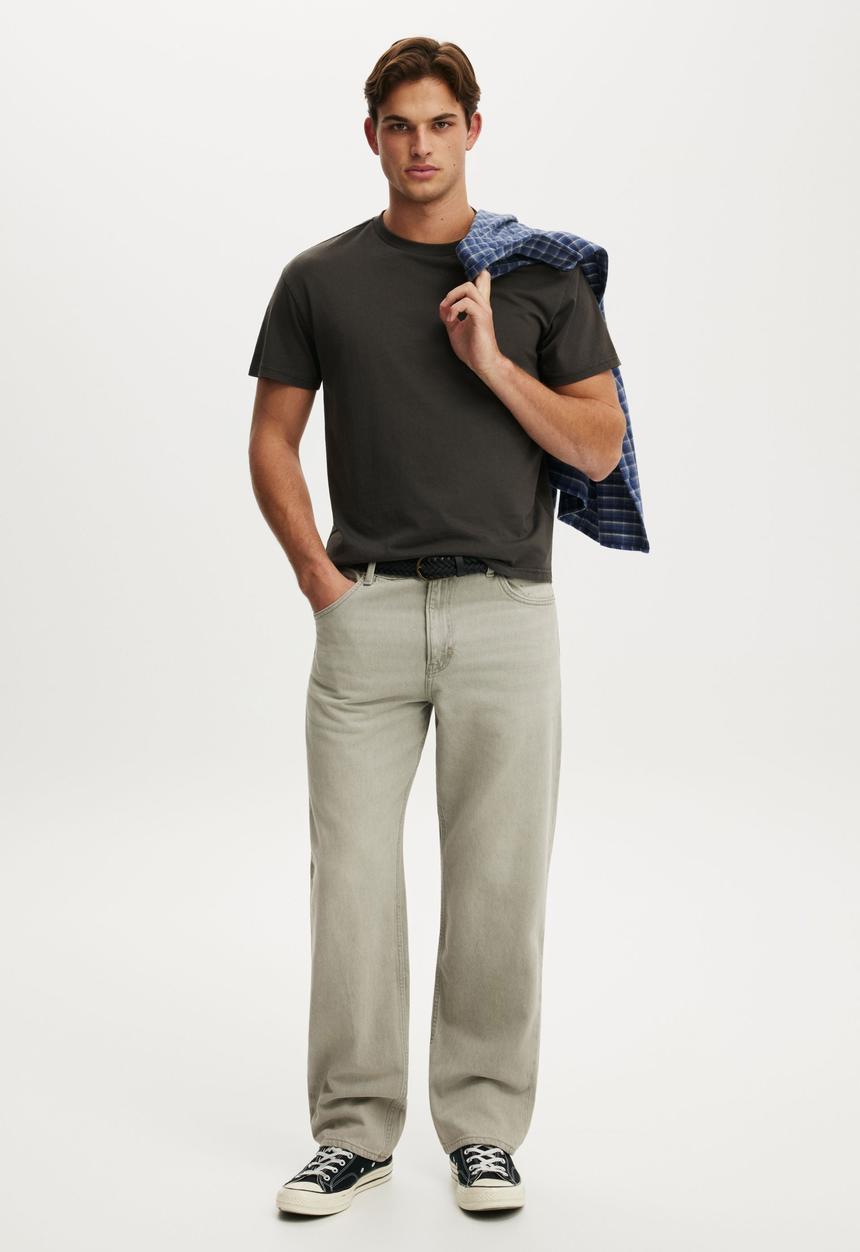 Cotton On - Fitted T-Shirt-Bitter Brown