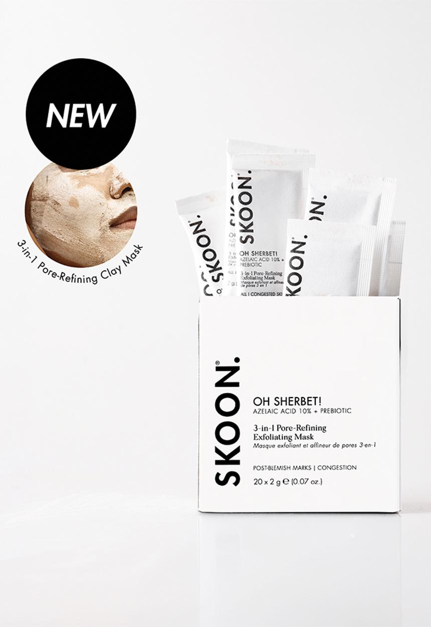 SKOON. - SKOON. OH SHERBET! 3-in-1 Clay Mask Sachets 40g