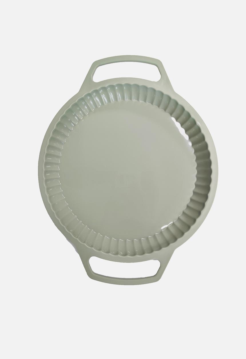 HC Silicone Items  - Home Classix Silicone Round Pan With Solid Handle - medium green