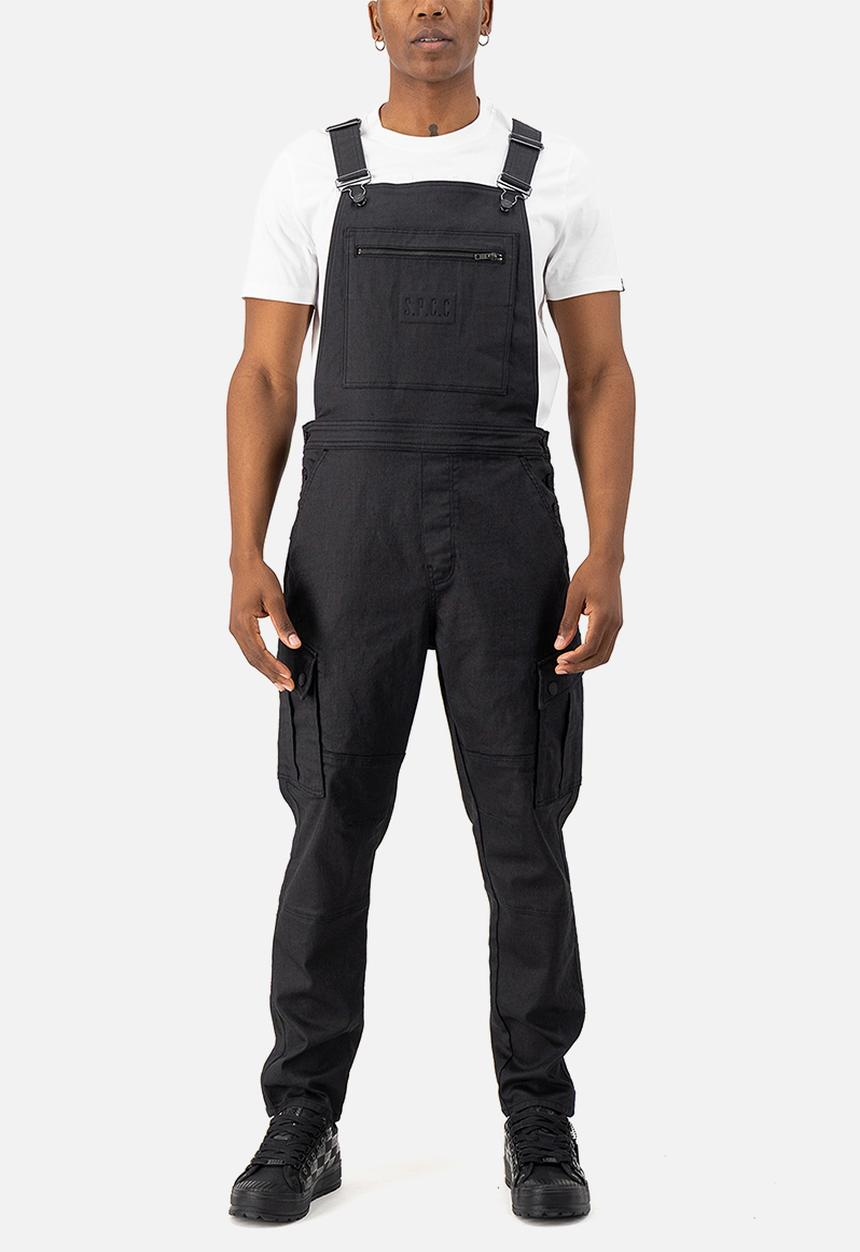 S.P.C.C - Shrapnel Dungaree Jeans - Black