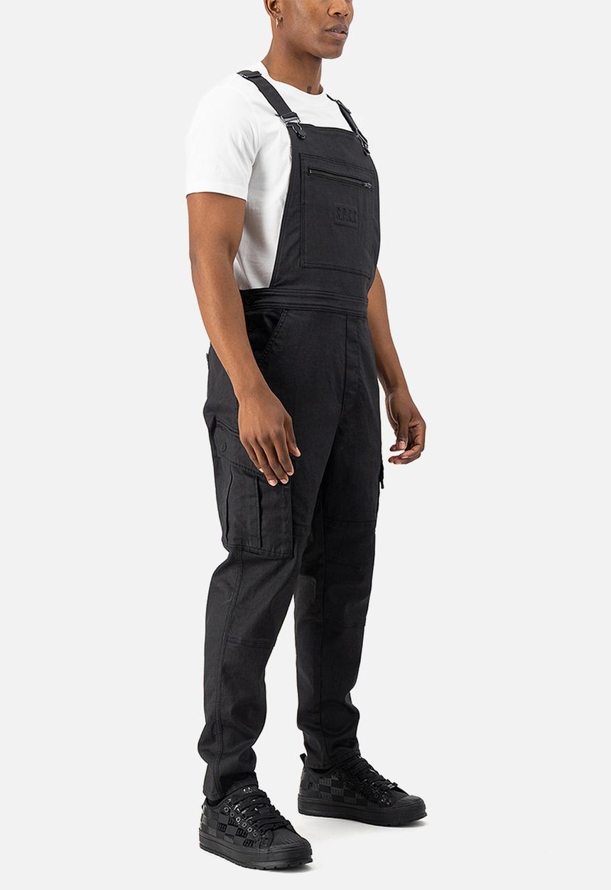 S.P.C.C - Shrapnel Dungaree Jeans - Black