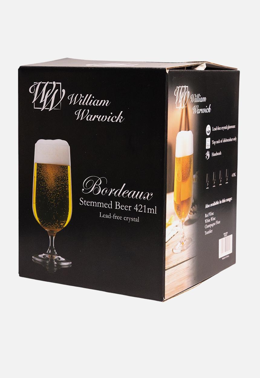 William Warwick - William Warwick Bordeaux  Stemmed Beer 421ml 4pc