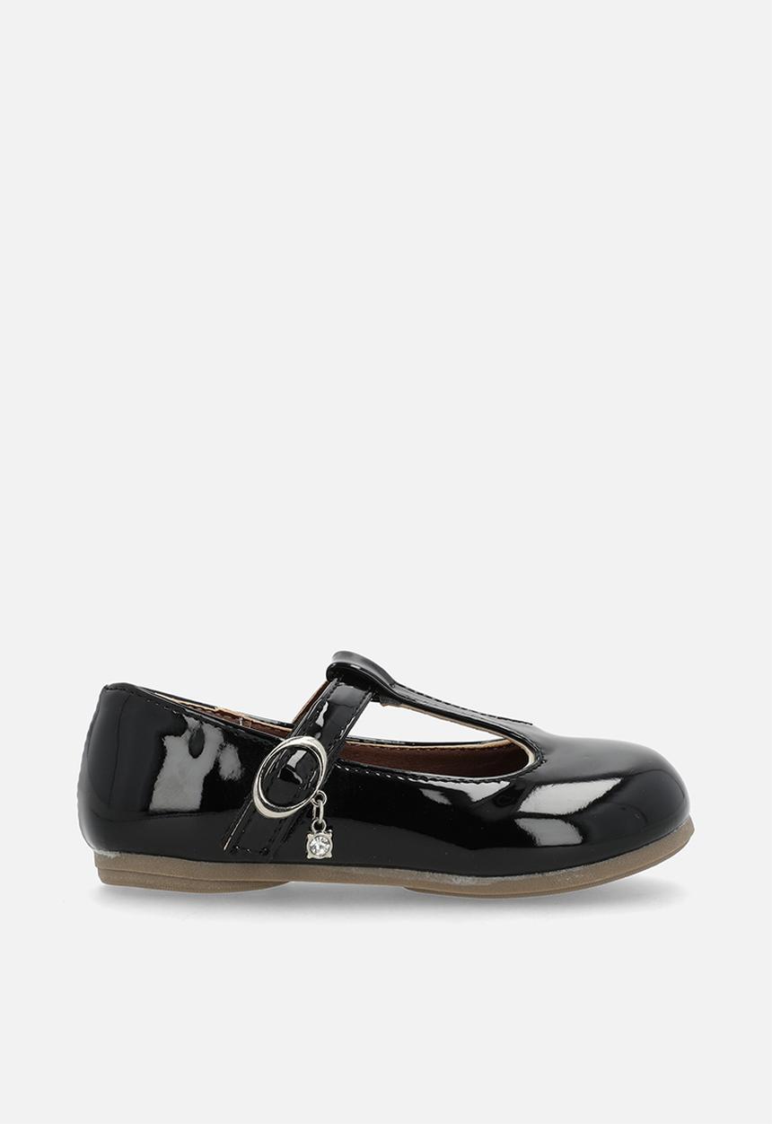 Pop Candy - T-bar mary jane flats - black