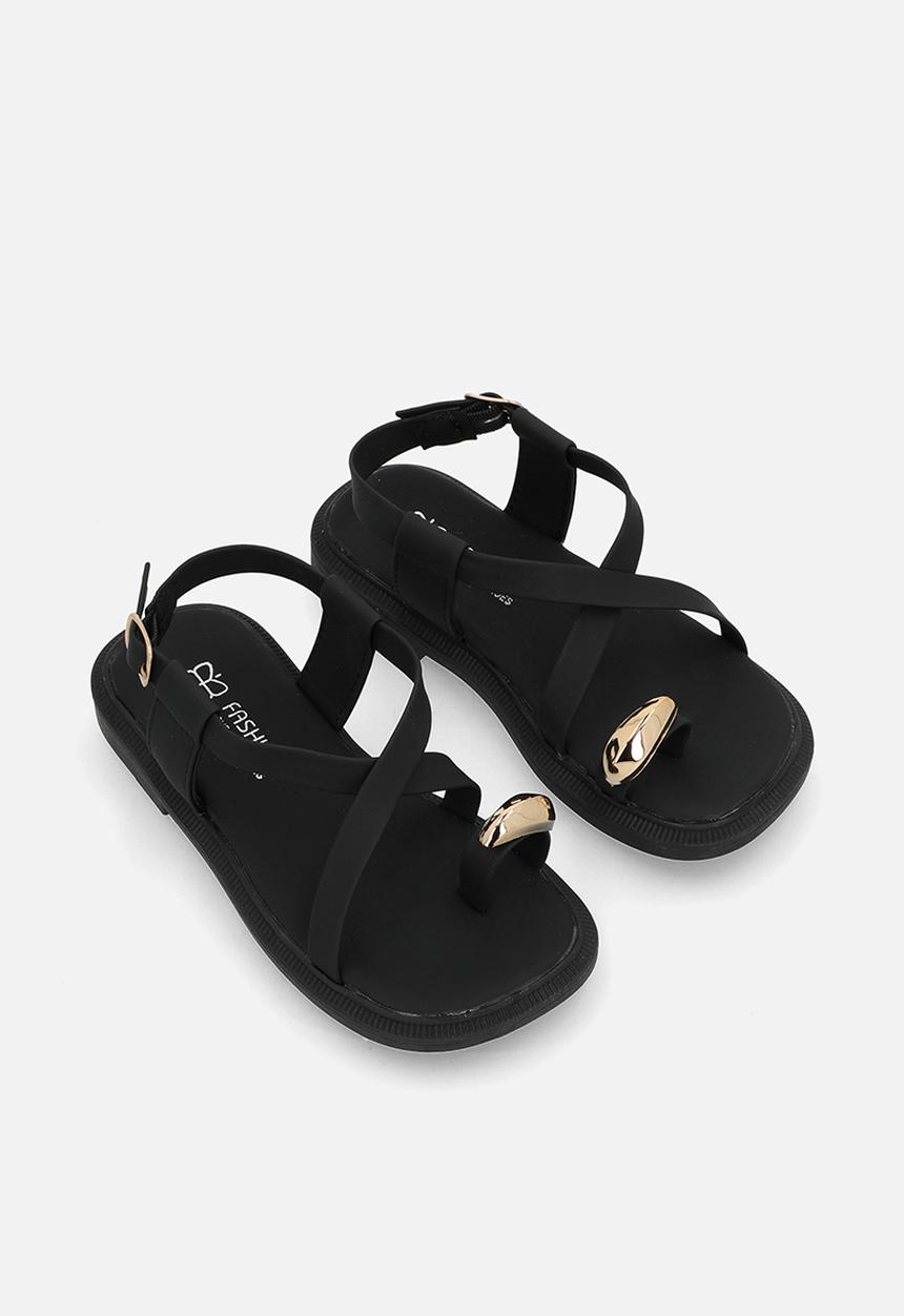 Pop Candy - Toe ring sandals - black