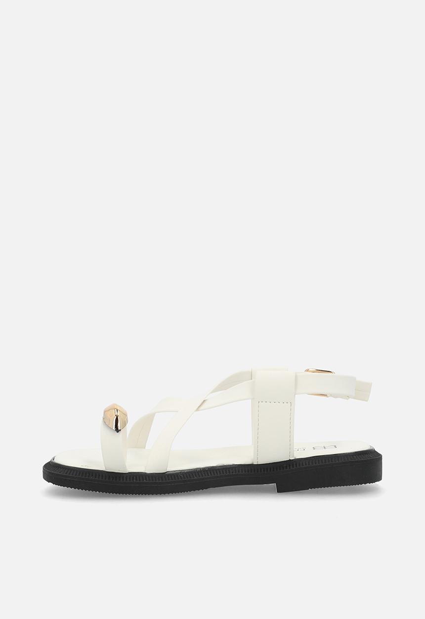 Pop Candy - Toe ring sandals - off white
