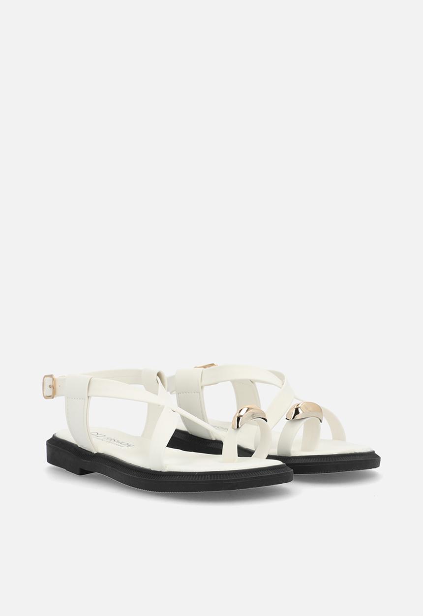 Pop Candy - Toe ring sandals - off white