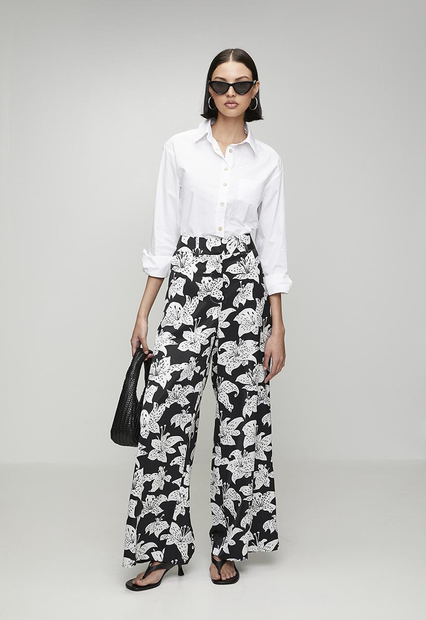 Pringle of Scotland - Pringle Lia Printed Pants - black & white